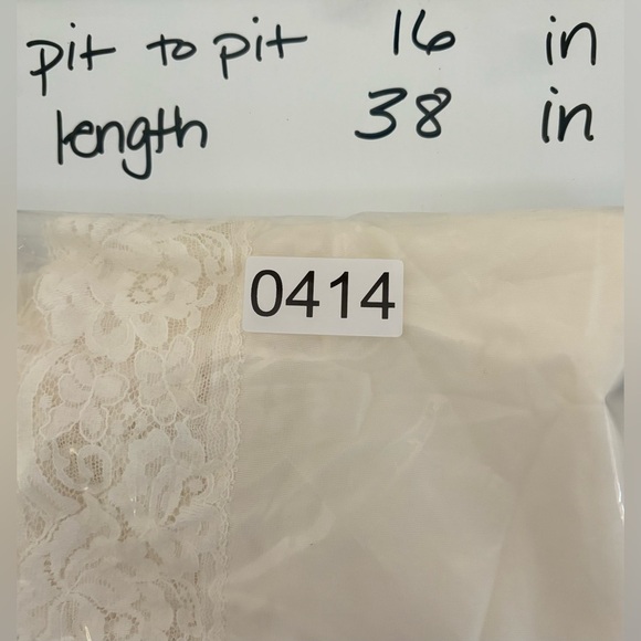 Vintage Western Maid Lace Cups Full Slip White AwSize 34/L 0414 - Picture 6 of 6